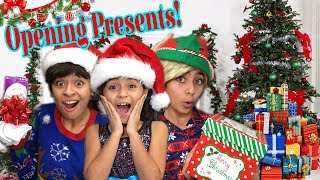 Opening Presents Parody - Comedy Skits - What I Got For Christmas 2017 // GEM Sisters