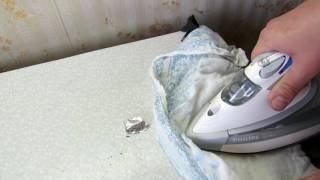 Быстро заклеить камеру велосипеда утюгом Cover the bike camera with a hot iron   YouTube