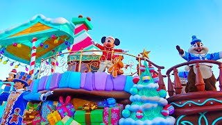 【4K】TDL ディズニー・クリスマス・ストーリーズ 2019 【11/17 バケパ前パレル最前 ※２ステ（ミッキーフロート第２停止）】