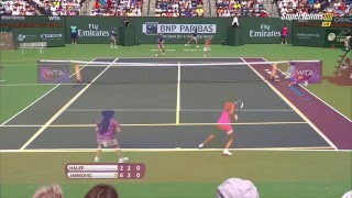 Сompare tempo on red and full court. Сравнение скорости обмена ударами на красном и полном корте