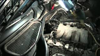 Чистка дроссельной заслонки Mercedes w220