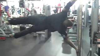 planche push ups, human flag pole, and handstand training