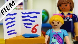 Playmobil Film Deutsch - HANNAH SCHREIBT 6!? ABSCHREIBEN BEI DER KLASSENARBEIT - Familie Vogel