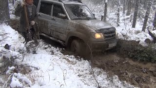 Рыбалка на хариуса в девственной тайге Экстремальная езда ПАТРИОТ УАЗ экстрим ХАММЕР вязнет