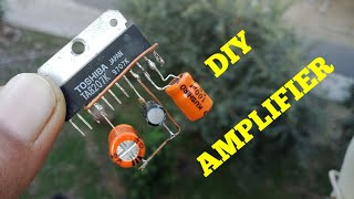 DIY AMPLIFIER WITH IC TA8207K.