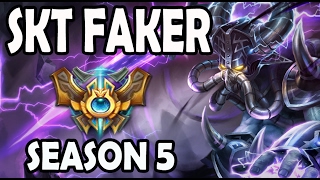 SKT T1 Faker Kassadin vs Twisted Fate MID Ranked Challenger Korea