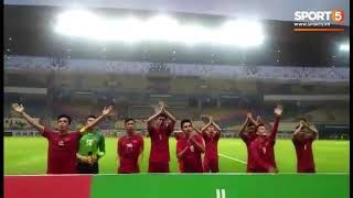 U23 Việt Nam ăn mừng Viking cảm ơn người hâm mộ sau trận thắng Pakistan