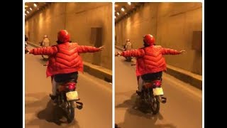 CSGT truy tìm nữ quái xế mê tốc độ làm xiếc trong hầm Kim Liên