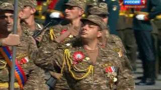 Армянские войска во время парада победы