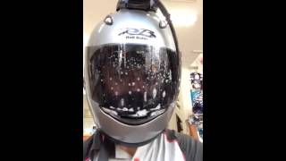 ユニバーサルヘルメットワイパー動かしてみた！（ヤマハ・ＹＳＰ大分）