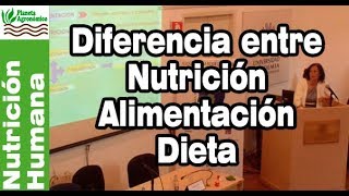 Alimentos Sanos y diferencias entre nutrición, alimentación y dieta