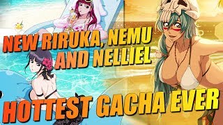 Bleach Brave Souls NEW RIRUKA, NELLIEL and NEMU GAMEPLAY, STATS and SKILLS (HOTTEST GACHA EVER)