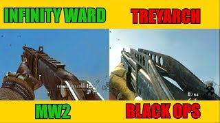 10 GUNS TREYARCH COPIED FROM INFINITY WARD... ?