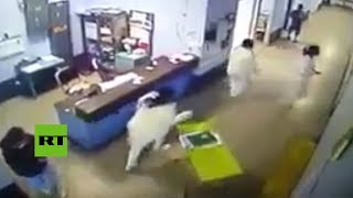 Captan dentro de un hospital el momento exacto del fuerte terremoto de Guatemala