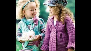 Вязание Спицами - Пальто для Девочки - 2019 / Knit Coats for Girls / Strickmäntel für Mädchen
