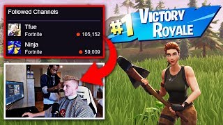Tfue Wins Fortnite Game While Getting Haircut & Has More Viewers Than Ninja!