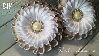 Зефирка Канзаши Мастер класс Svetlana Zolotareva