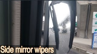 雨の日最強？サイドミラーのワイパーを動かしてみる FUSO Side mirror wipers