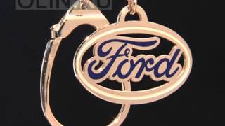 Золотой брелок "Ford"