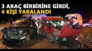 D-100’DE ZİNCİRLEME KAZA