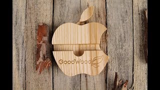 Деревянная подставка для телефона Apple:мужу, жене,сестре,папе, другу или коллеге.обзор