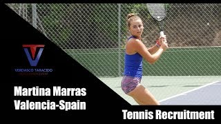 College Tennis Recruitment - Martina Marras (Spain) - FALL 2018