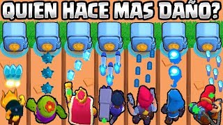 CUAL ES EL MEJOR BRAWLER HACIENDO DAÑO? | OLIMPIADAS de BRAWL STARS | 3 ATAQUES + ESTELAR