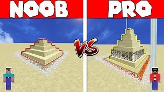 ?Minecraft: NOOB vs PRO - PYRAMID BASE in Minecraft! (Animation)