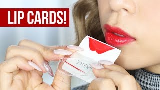 A New Way To Apply Lipstick! Laneige Lip Cards - Tina Tries It