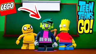 O MUTANO INVADIU O MUNDO LEGO ! (JOVENS TITÃS EM AÇÃO, SIMPSONS E HORA DE AVENTURA)