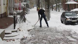 Первый снег в Херсоне