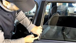 Наклейки на стойки дверей Renault Logan, Sandero