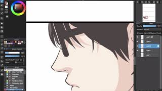 [Medibang Paint Pro speed drawing] How I making color comic like webtoon