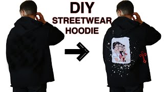 Making a CUSTOM STREETWEAR HOODIE!!