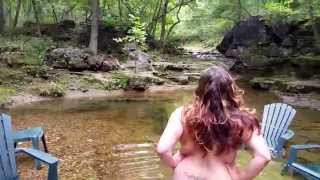 Nudist. Skinny Dipping