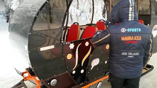 Сани с поворотной тележкой "ВАНЁК - 800WS ЗИМНИЙ ТУРИСТ"