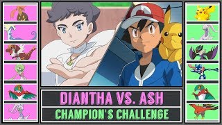 Ash vs. Diantha (Pokémon Sun/Moon) - Champion's Challenge