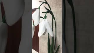 Подснежники из фоамирана. Пробная версия
