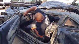 Авария Шевроле Камаро ( Chevrolet Camaro)  драйв,  авария на скорости 310 км/ч.