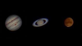 Real Time Planets by  Canon EF800mm F5.6L IS USM lens -4K- 木星 土星 火星