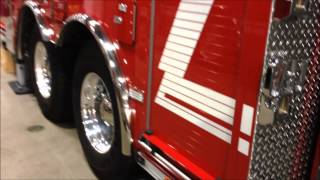 SMEAL - DEMO S600 LADDER TRUCK, AT THE HARRISBURG FIRE EXPO IN PENNSYLVANIA - 2014.