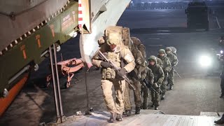 Первые российские подразделения миротворческого контингента ОДКБ вылетели из аэропорта Алматы