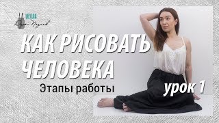 Как рисовать человека. Смотрите как рисовать человека поэтапно!