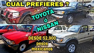 NISSAN TOYOTA las mejores camionetas pickup en venta 4 y 6 cilindros ✅✅ las que buscan mucho trucks