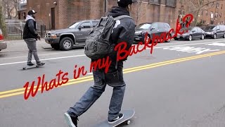 WHATS IN MY SKATEBOARDING BACKPACK?