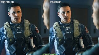 Call of Duty Infinite Warfare PS4 PRO vs PS4 Graphics Comparison in 4K | PS4 PRO 4K 2160P