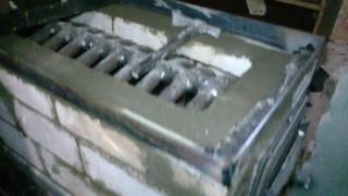 Каменная печь с встроенным теплообменником. Отопление дома.