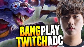 Bang Plays New Secret Pick Twitch! ( Is Twitch OP Now? ) - SKT T1 Bang Playing Twitch In SoloQ Korea