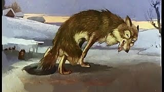 █ Сказка. Дедушка, хитрая Лиса и Волк. (озвученный диафильм сказка и мультфильм).