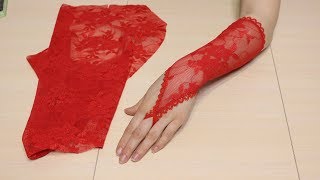 Как Сшить Митенки к выпускному Платью за 20 минут. Мастер Класс!